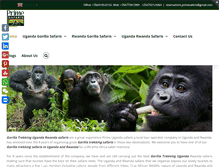 Tablet Screenshot of gorillatrekking-uganda.com